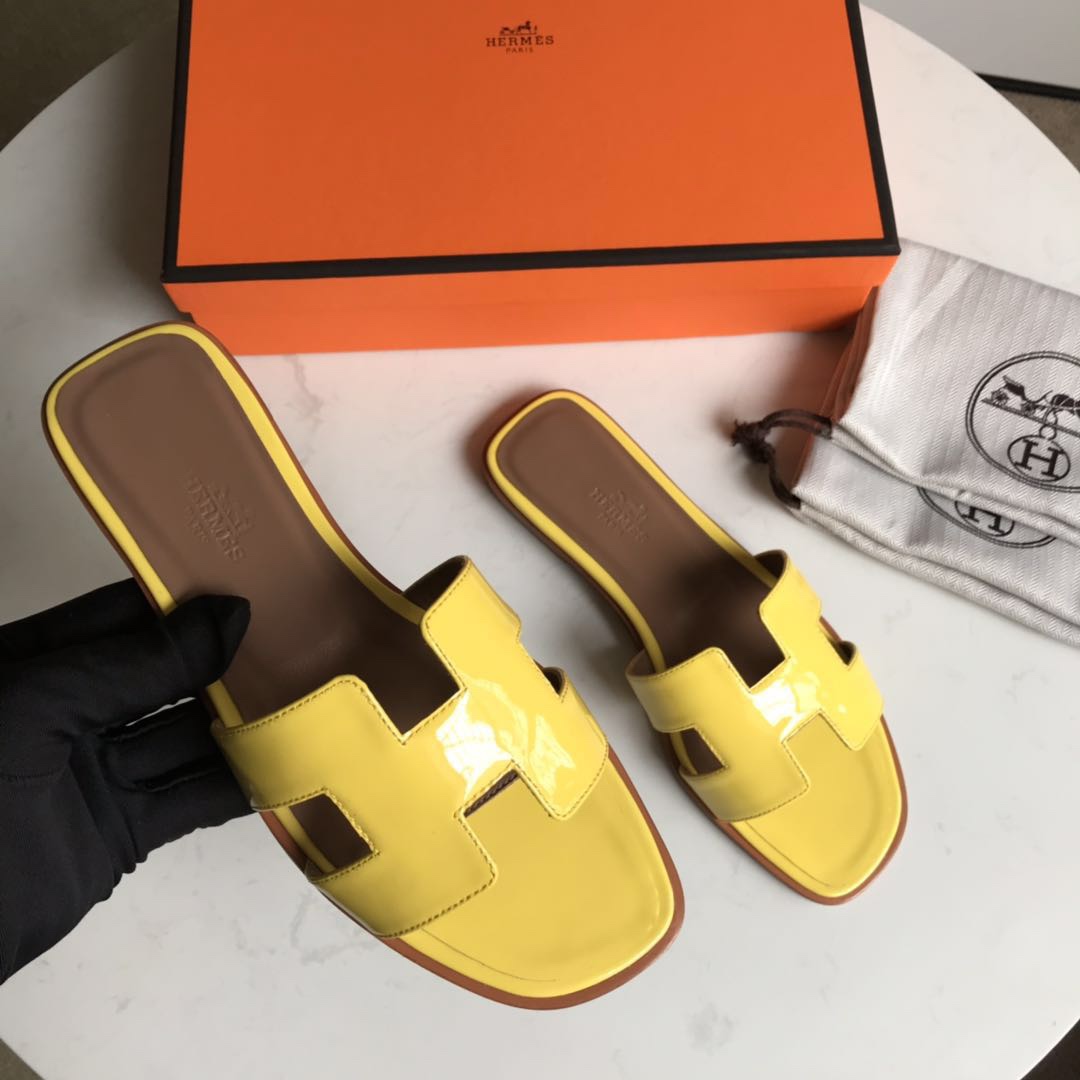 에르메스 올수공 오란 슬리퍼 샌들 페이던트 15